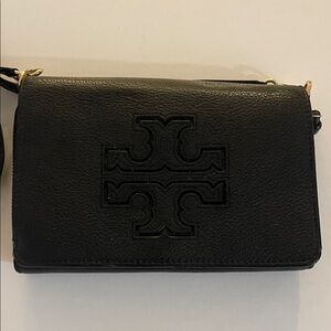 Black Leather Crossbody Bag